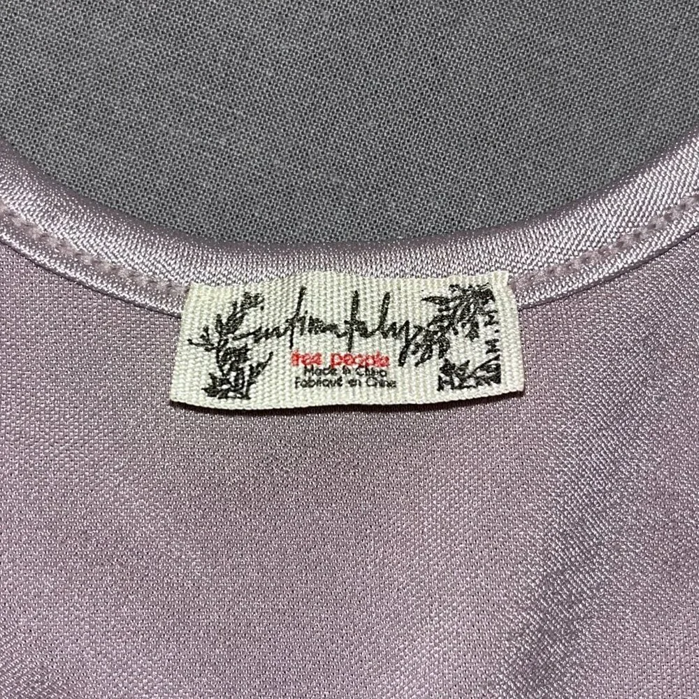 Free People Talk About It Mid-To-Mini Slip Women's M Purple Bodycon Chic Party